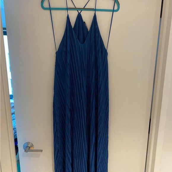 zara pleated dress with straps Pleated Dress Zara 2026